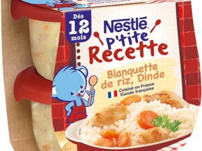 Blanquette de riz, dinde - recette pour bébé dès 12 mois