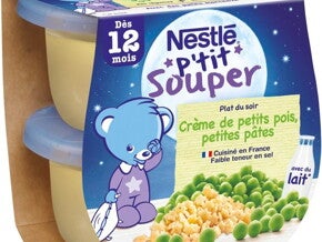 Crèmes de petits pois, petites pâtes - recettes pour bébés dès 12 mois