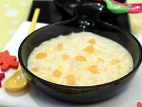 Crème de riz à la fleur d'oranger et à l'orange