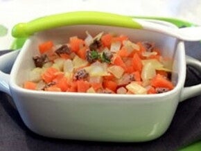 Petit pot au feu, poireaux, carotte, navet et pomme de terre