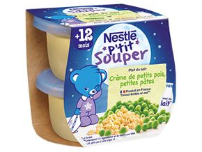 NESTLÉ P'tit Souper Crème de petits pois, petites pâtes