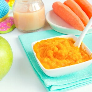 Légumes et fruits pour bébé de 4 mois