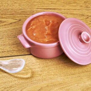 Recette purée de pommes framboises pour bébé