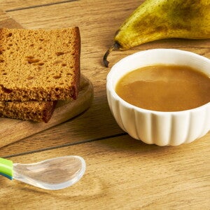 Recette purée de poires au pain d'épices pour bébé