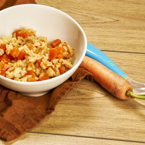 Recette risotto de dinde aux légumes pour votre bébé