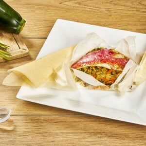 Recette de rouget aux légumes et petites pâtes pour bébé