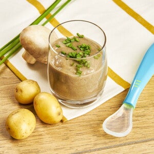 Recette purée de pommes de terre, champignons et ciboulette pour bébé