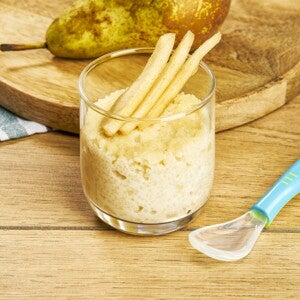 Recette semoule au miel et à la poire pour bébé