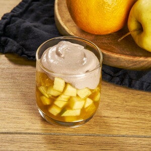 Recette verrine de fruits à la menthe et chantilly chocolatée
