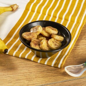 Recette banane chaude et touche de miel pour bébé