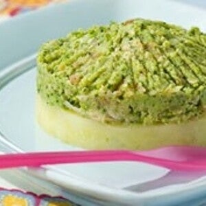 Timbale de thon aux légumes verts