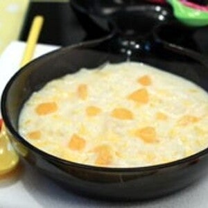 Crème de riz à la fleur d'oranger et à l'orange