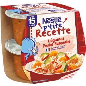 Légumes poulet basquaise - recette pour bébé dès 15 mois Légumes poulet basquaise - recette pour bébé dès 15 mois