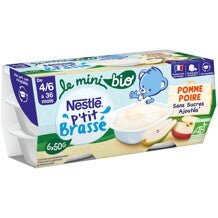 NESTLÉ P’tit Brassé Mini BIO Pomme Poire