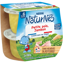 Naturnes® Classiques Petits pois Jambon 6M