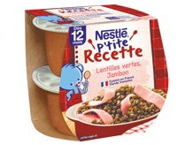 Nestlé P'tite recette lentilles vertes jambon