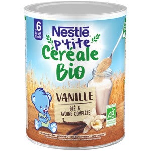 NESTLÉ P'tite Céréale Bio Vanille NESTLÉ P'tite Céréale Bio Vanille
