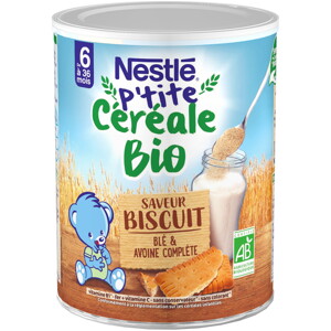 NESTLÉ P'tite Céréale Bio saveur Biscuit NESTLÉ P'tite Céréale Bio saveur Biscuit
