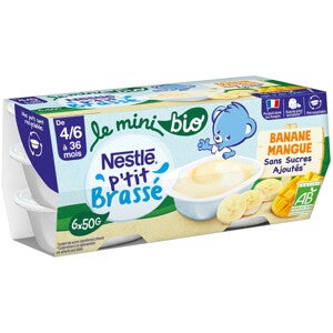 NESTLÉ P’tit Brassé Mini BIO Banane Mangue