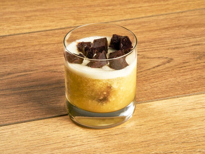 Recette smoothie de fruits exotiques et glaçons cacaotés Recette smoothie de fruits exotiques et glaçons cacaotés