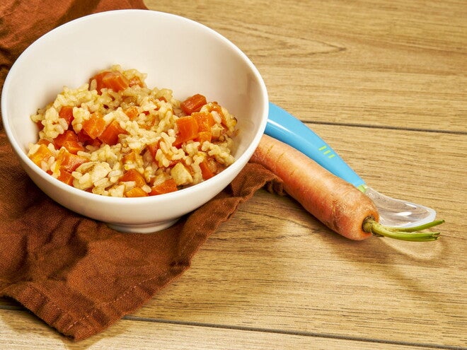 Recette risotto de dinde aux légumes pour votre bébé