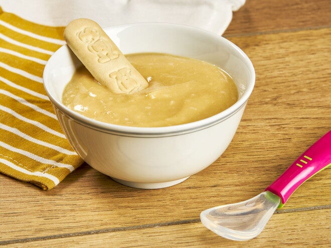 Recette purée de fruits biscuitée pour bébé