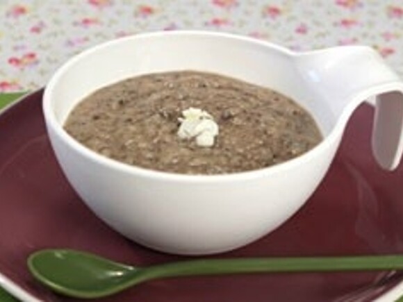 Recette purée de champignons au chèvre pour bébé Recette purée de champignons au chèvre pour bébé