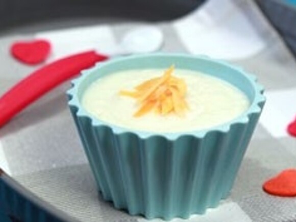 Recette velouté de chou fleur au cumin et mimolette pour bébé Recette velouté de chou fleur au cumin et mimolette pour bébé