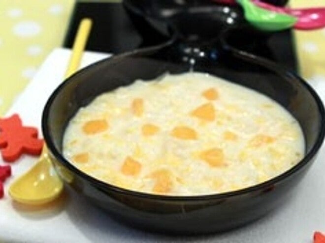 Crème de riz à la fleur d'oranger et à l'orange Crème de riz à la fleur d'oranger et à l'orange