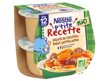 Mijoté de carottes, boeuf, petites pâtes