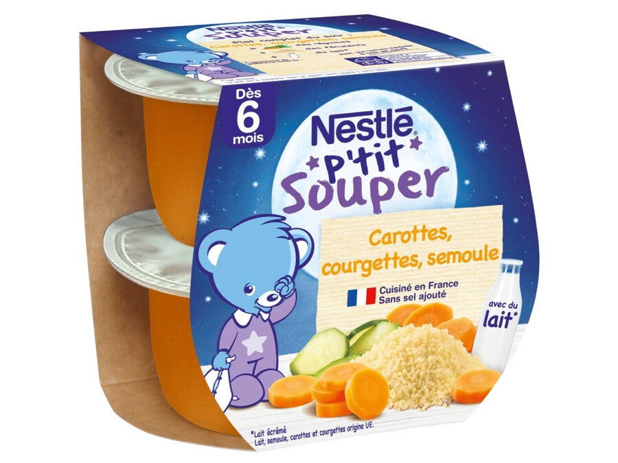 Carottes, courgettes, semoule recette pour bébé dès 6 mois