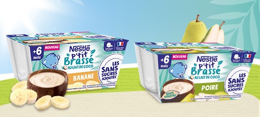 Dessert bébé Nestlé® P'tit Brassé Végétal