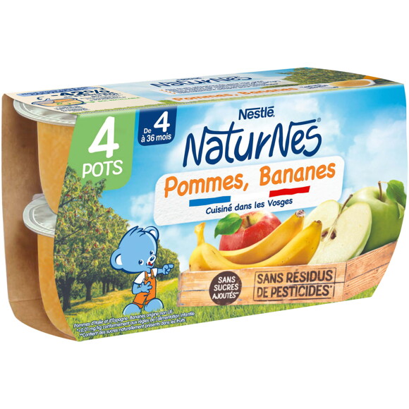 Coupelles: Compote de Fruits Bébé 3 variétés - dès 6 mois