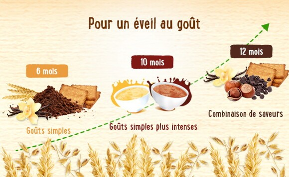 Des saveurs adaptées à l’âge de bébé Des saveurs adaptées à l’âge de bébé 