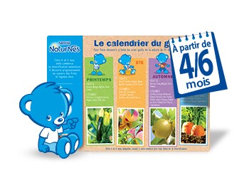 Légumes et fruits pour bébé de 4 mois