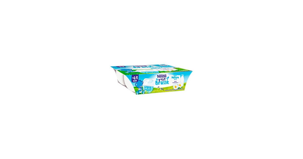 Yaourt Brasse Bebe Nature Mini P Tit Brasse Nestle Bebe