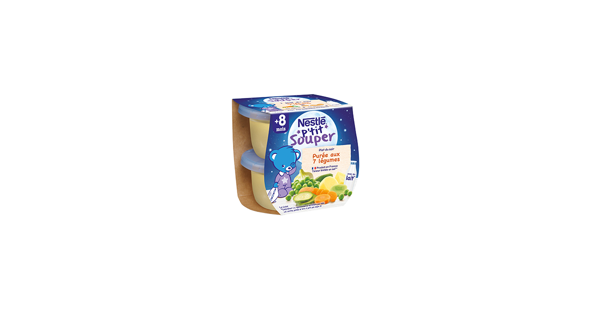 Nestle P Tit Souper Puree Du Soir Aux 7 Legumes Nestle Bebe