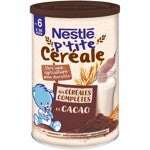 NESTLE P’tite Céréale aux Céréales Complètes et Cacao de 6 à 36 mois