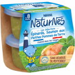 Petit pot NaturNes® Epinards, Saumon aux petites Pommes de Terre (2x200g)
