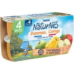 Petit pot NaturNes® Pommes Coings (4x130g)