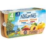 Petit pot NaturNes® Pommes Pêches (4x130g)