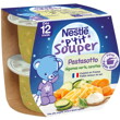 NESTLÉ P'tit Souper Pastasotto, légumes verts, carottes (2x200g)